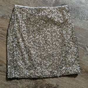 Gold sequin mini